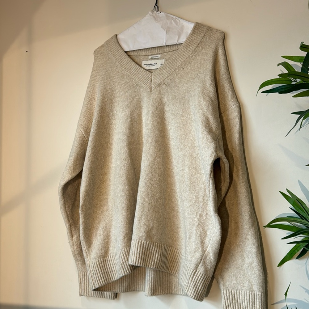 Cotton blend Abercrombie oversized sweater